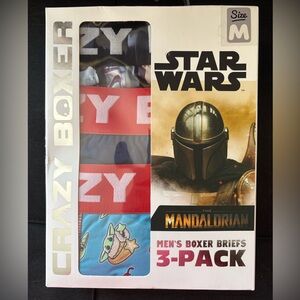 3pk MEDIUM Star Wars Boxer Briefs - CRAZY BOXER - The Mandalorian